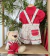 Kit Mãe e Filho Bata ou Body Gola Padre Vermelha e Jardineira Natal Bosque dos Sonhos Bordado Boneco Biscoito Gengibre Vestido Adulto Rainha Vermelho Índigo Trend na internet