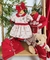 Kit Família Bata ou Body Gola Padre Vermelha e Jardineira Natal Bosque dos Sonhos Bordado Boneco Biscoito Gengibre Vestido Princesa Com Manga Bufante Natal Bosque dos Sonhos e Laço Vermelho Camisa Social Vermelha Detalhes Natal Bosque dos Sonhos Vestido Adulto Rainha Vermelho Índigo Trend - comprar online