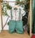 Kit Mãe e Filho Camisa Social ou Body Natal Bosque dos Sonhos Bermuda Esporte Fino Gravata Borboleta e Suspensório Verde Oliva Vestido Adulto Verde Oliva Alcinha Charlotte Índigo Trend - comprar online