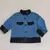 Jaqueta Denim Mouse Detalhe Couro Preto Infantil Bebê Índigo Trend
