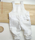 Jardineira Branca Linho Infantil Bebê Índigo Trend - comprar online