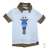 Conjunto Camiseta ou Body T-Shirt 2 em 1 Summer Branca Girafa Bermuda Esporte Fino e Gravata Borboleta Bege e Suspensório Grécia Savaninha Índigo Trend na internet
