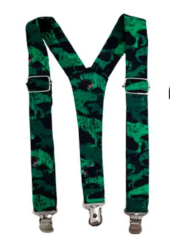 Suspensório Jurassic Dinossauro Adulto Infantil Bebê Índigo Trend