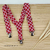 Kit Gravata Borboleta e Suspensório Vermelho Arabesco Adulto Infantil Bebê Índigo Trend - Índigo Trend