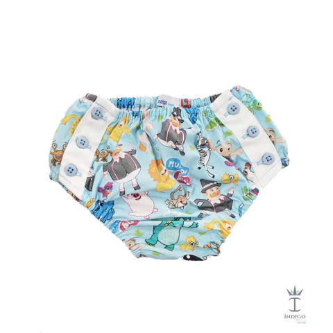 Tapa Fraldas Smash The Cake Mundo Bita Digital Infantil Bebê Índigo Trend