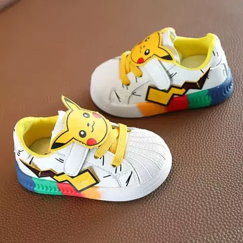 Tênis Pikachu Pokémon Branco Dropshipping