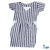Vestido Adulto Crystal Listrado Catar Índigo Trend