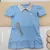 Vestido Polo Azul Bebê Adulto Infantil Bebê Índigo Trend