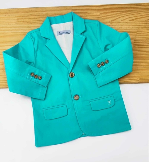 Blazer Verde Tiffany Esporte Fino Adulto Infantil Bebê Índigo Trend
