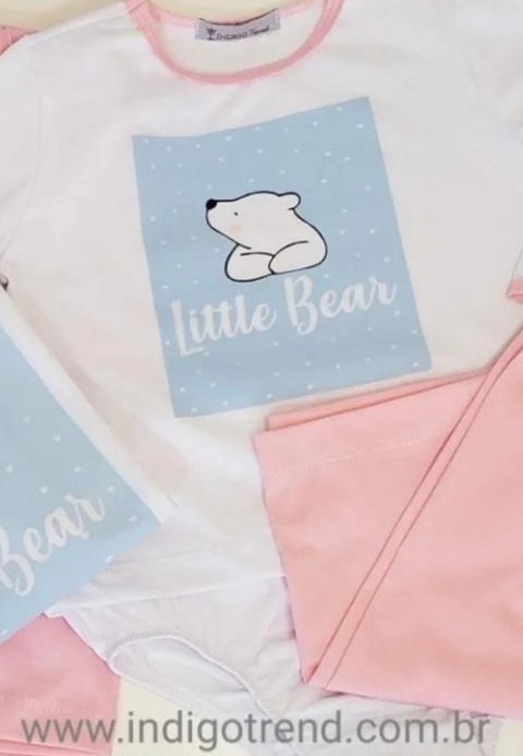 Conjunto Filha Pijama Avulso Rosa Little Bear Infantil Bebê Índigo Trend