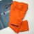 Calça ou Bermuda Laranja Moletom Juvenil Infantil Bebê Use Trends