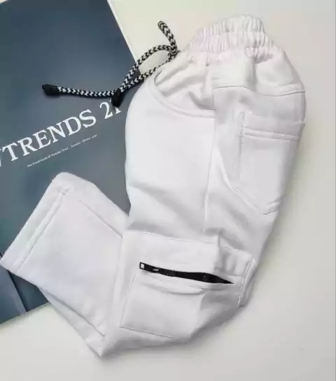 Calça ou Bermuda Branca Moletom Juvenil Infantil Bebê Use Trends