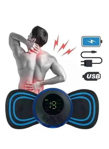Mini Massageador e Estimulador pulso muscular dores coluna ombro pernas e braço.