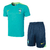 Conjunto de Treino Verão Brasil 2024/25 - Camisa e Calção - Nike - Verde Água e Azul