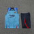 Conjunto de Treino Verão Barcelona 22/23 - Camisa Regata e Calção - Torcedor Masculino - Nike - Azul Claro e Azul Escuro - PW Sports - Loja de Artigos Esportivos