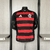 Camisa do Flamengo Home 2025/2026, versão jogador masculino, preta com listras vermelhas, da Adidas.