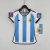 Camisa Argentina Casa "Copa do Mundo 2022" Patchs Opcionais - Versão Torcedora Feminina - Adidas - Branco e Azul - loja online