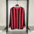 Camisa Milan Casa 09/10 Manga Longa - Versão Retrô Masculino - Adidas - Preta e Vermelha na internet