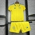 Kit Infantil Leeds United Fora 24/25 - Versão Torcedor Unissex - Adidas - Amarelo - PW Sports - Loja de Artigos Esportivos