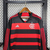 Camisa Flamengo Casa 24/25 Manga Longa - Versão Torcedor Masculino - Adidas - Preto com Listras Vermelhas - PW Sports - Loja de Artigos Esportivos