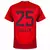 Camisa Bayern de Munique Home 2024/25 Müller 25 - Versão Torcedor Masculino - Adidas - Vermelha - PW Sports - Loja de Artigos Esportivos