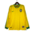 Camisa Brasil Casa 1998 Manga Longa - Versão Retrô Masculino - Nike - Amarela