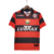 Camisa retrô do Flamengo Home 1999, nas cores vermelho e preto, com patrocínio da Lubrax e logo da Umbro.