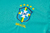 Conjunto de Treino Verão Brasil 2024/25 - Camisa e Calção - Nike - Verde Água e Azul na internet