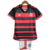 Kit Infantil Flamengo Casa 24/25 - Versão Torcedor Unissex - Adidas - Preto com Listras Vermelhas