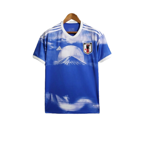 Camisa Japão Edição Especial Fujiyama 23/24 Patchs Opcionais - Versão Torcedor Masculino - Adidas - Azul