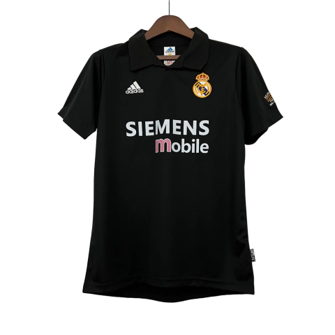 Camisa Real Madrid Centenário Fora 2002/2003 - Versão Retrô Masculino - Adidas - Preta - comprar online