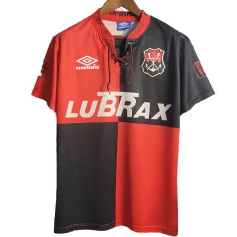 Camisa Flamengo Centenário 1994 - Versão Retrô Masculino - Umbro - Vermelha e Preta