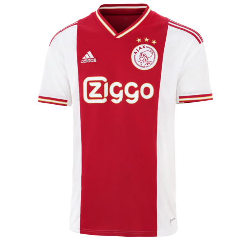 Camisa Ajax Home 2022/23 - Versão Torcedor Masculino - Adidas - Branca e Vermelha