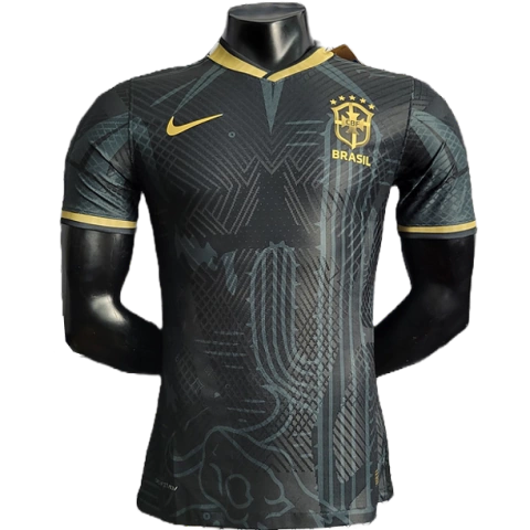 Camisa Seleção Brasileira Edição Especial Nordeste 22/23 - Versão Jogador Masculino - Nike - Preto
