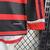 Kit Infantil Flamengo Casa 24/25 Manga Longa - Torcedor Unissex - Adidas - Preta com Listras Vermelhas e calção branco na internet