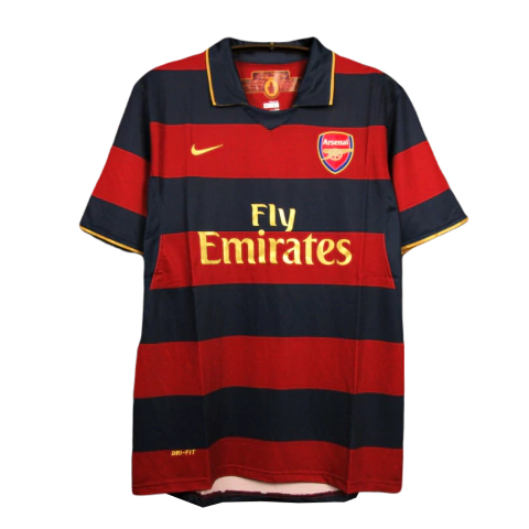 Camisa Arsenal Third 2007/2008 - Versão Retrô Masculino - Nike - Vermelha e Azul Listrada - comprar online