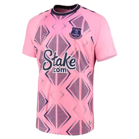 Camisa Everton Away 2022/23 - Versão Torcedor Masculino - Hummel - Rosa - comprar online