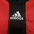 Camisa Milan Casa 08/09 Manga Longa - Versão Retrô Masculino - Adidas - Vermelha com Listras Pretas - comprar online