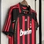 Camisa Milan Casa 06/07 - Versão Retrô Masculino - Adidas - Preta com Listras Vermelhas - loja online