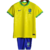 Kit Infantil Brasil Casa 22/23 - Versão Torcedor Masculino - Nike - Amarelo e Azul