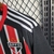 Camisa São Paulo Fora 23/24 - Versão Torcedor Masculino - Adidas - Preta, Branca e Vermelha - Listrada - loja online