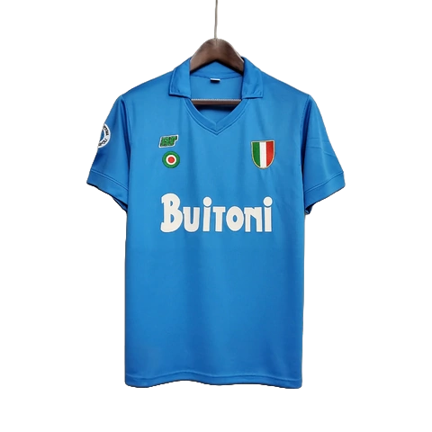 Camisa Napoli Home 1987/1988 - Versão Retrô Masculino - Azul - comprar online
