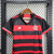 Kit Infantil Flamengo Casa 24/25 - Versão Torcedor Unissex - Adidas - Preto com Listras Vermelhas - PW Sports - Loja de Artigos Esportivos