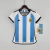 Camisa Argentina Casa "Copa do Mundo 2022" Patchs Opcionais - Versão Torcedora Feminina - Adidas - Branco e Azul - comprar online