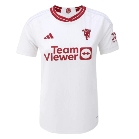 Camisa Manchester United Third 2023/24 - Versão Torcedora Feminina - Adidas - Bege