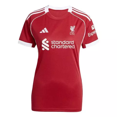 Camisa Liverpool Home 2025/2026 - Versão Torcedor Feminina - Adidas - Vermelha - comprar online