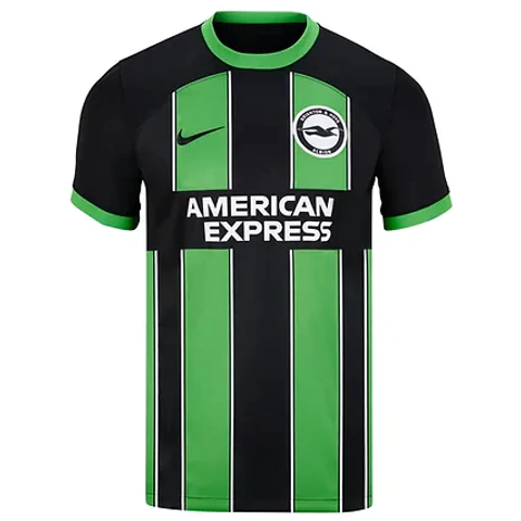 Camisa Brighton Away 2023/24 - Versão Torcedor Masculino - Nike - Preto e Verde