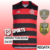 Camisa Regata Flamengo Casa 24/25- Versão Torcedor Masculino - Adidas - Preto com Listras Vermelhas