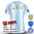 Camisa Argentina Casa 24/25 Patchs Copa América 2024 - Versão Torcedor Masculino - Adidas - Branco e Azul