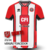 Camisa Sheffield United Casa 23/24 - Versão Torcedor Masculino - Errea - Vermelho, Branco e Preto